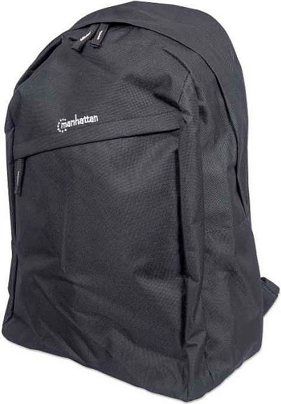Çantë shpine Manhattan Knappack 15.6", e zezë, lehtë, xhep për laptop