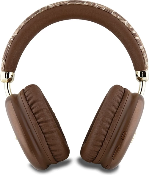 Kufje Bluetooth Guess GCube Metallic Script Logo, on-ear, kafe