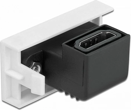 Modul HDMI DeLOCK Easy 45, portë femër, kënd 90°, 22.5 x 45 mm, i zi