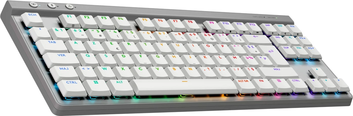 Tastierë Logitech G515 LIGHTSPEED TKL, Wireless, RGB, e bardhë