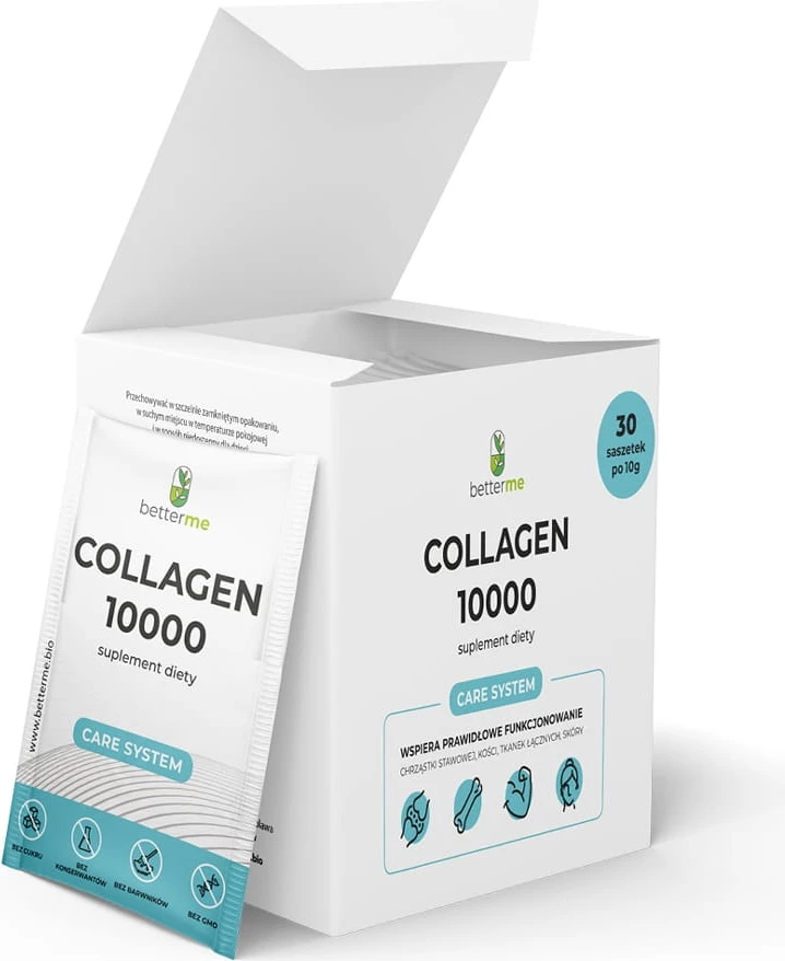 Kolagjen për pije BetterMe Collagen 10000 Care System, 30x10g
