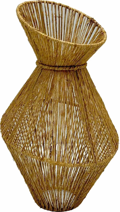 Vazo PALMA, jute natyrale, 22x22x41cm
