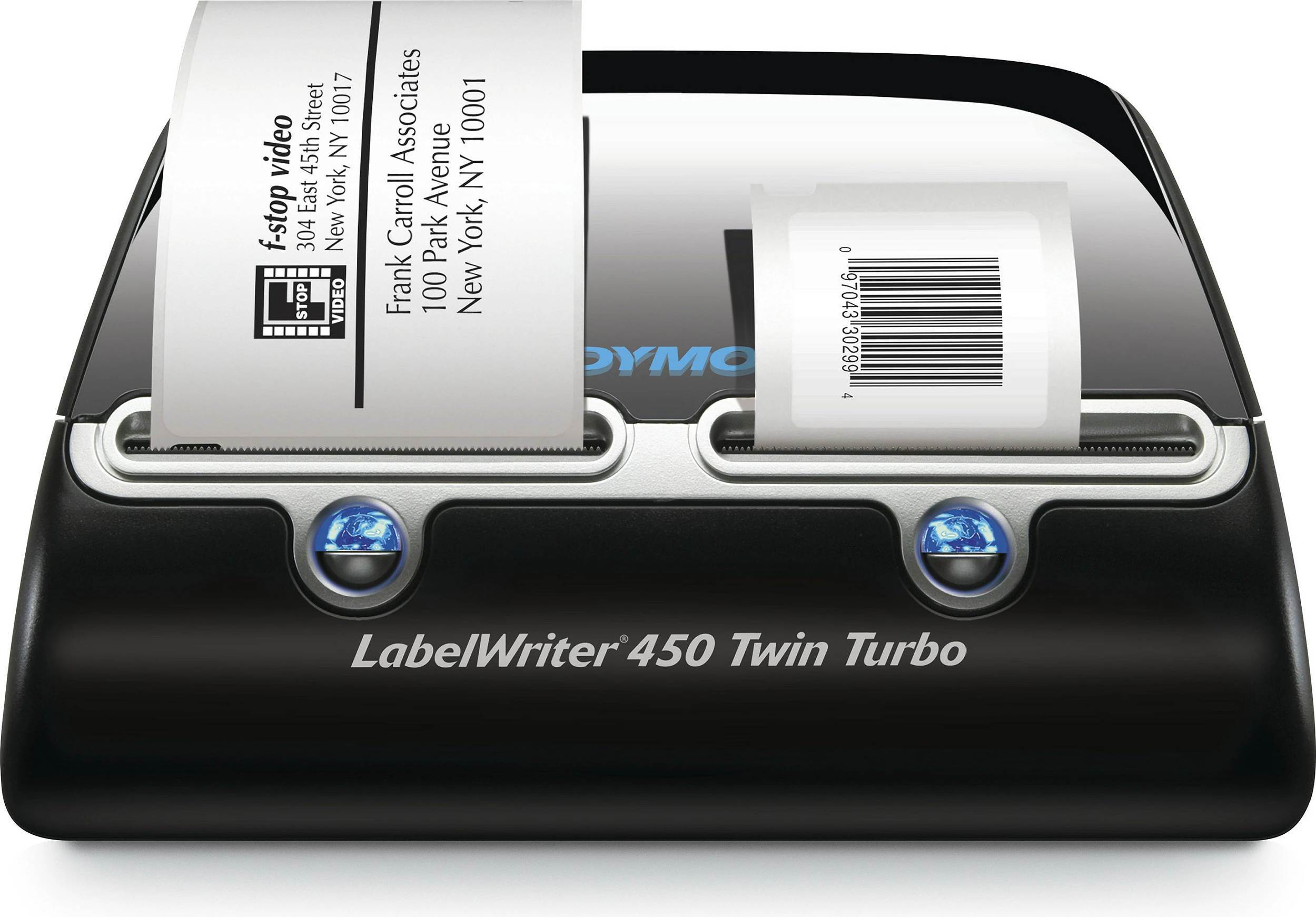 Printer etiketash Dymo LabelWriter 450 Twin Turbo, direct thermal, 600x300 DPI, zi/argjend