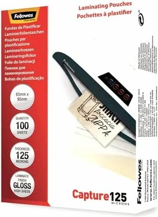 Xhepa laminimi Fellowes 5306702 65 x 95 mm 125 mikron, paketë 100 copë