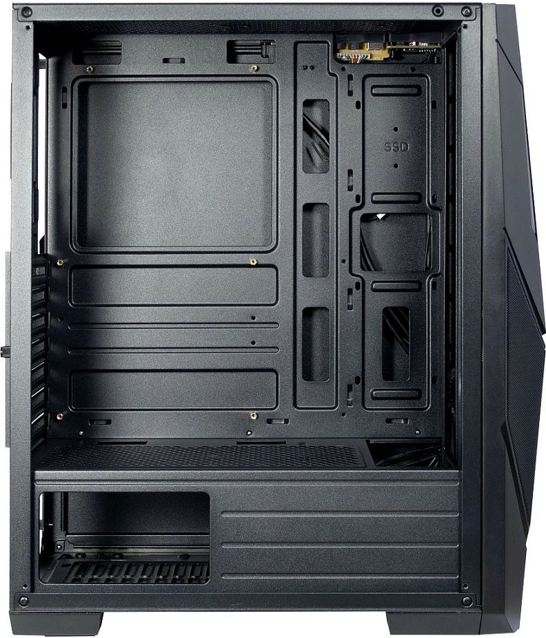 Kasë Inter-Tech IT-3303 Hornet, Midi Tower ATX, RGB, me dritare anësore, e zezë