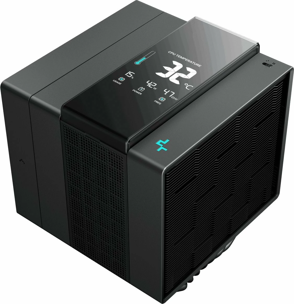Ftohës CPU Deepcool Assassin IV VC Vision R-ASN4-BKNVMD-G, 300W TDP, 2 ventilatorë 120/140mm, ekran digjital, i zi