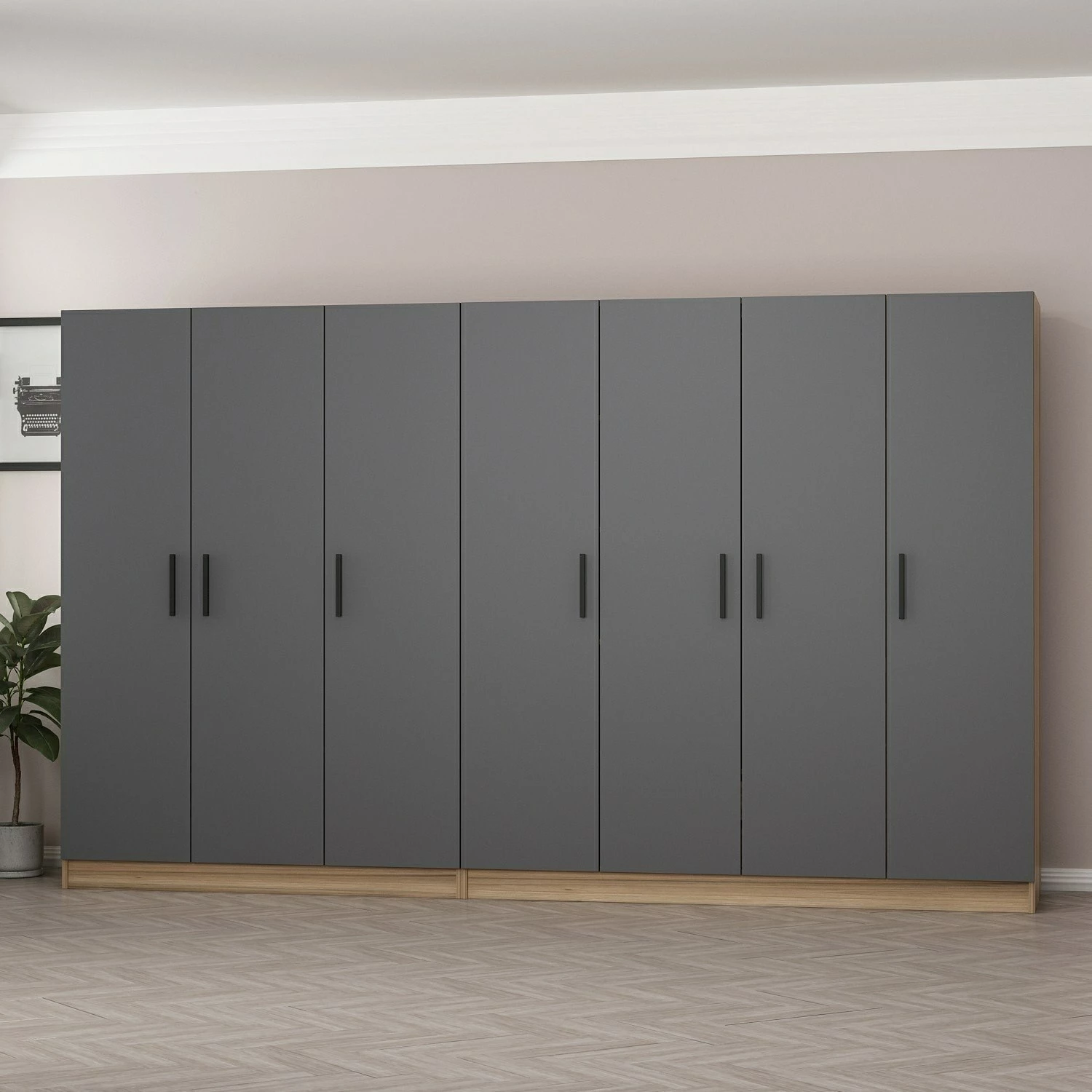 Dollap Skye Decor, anthracite, Kale - 7513