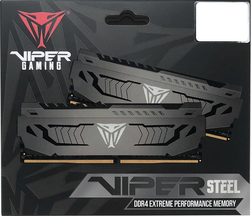 RAM Memorje Patriot Viper Steel PVS48G320C6, DDR4 8GB 3200MHz CL16, DIMM, e zezë