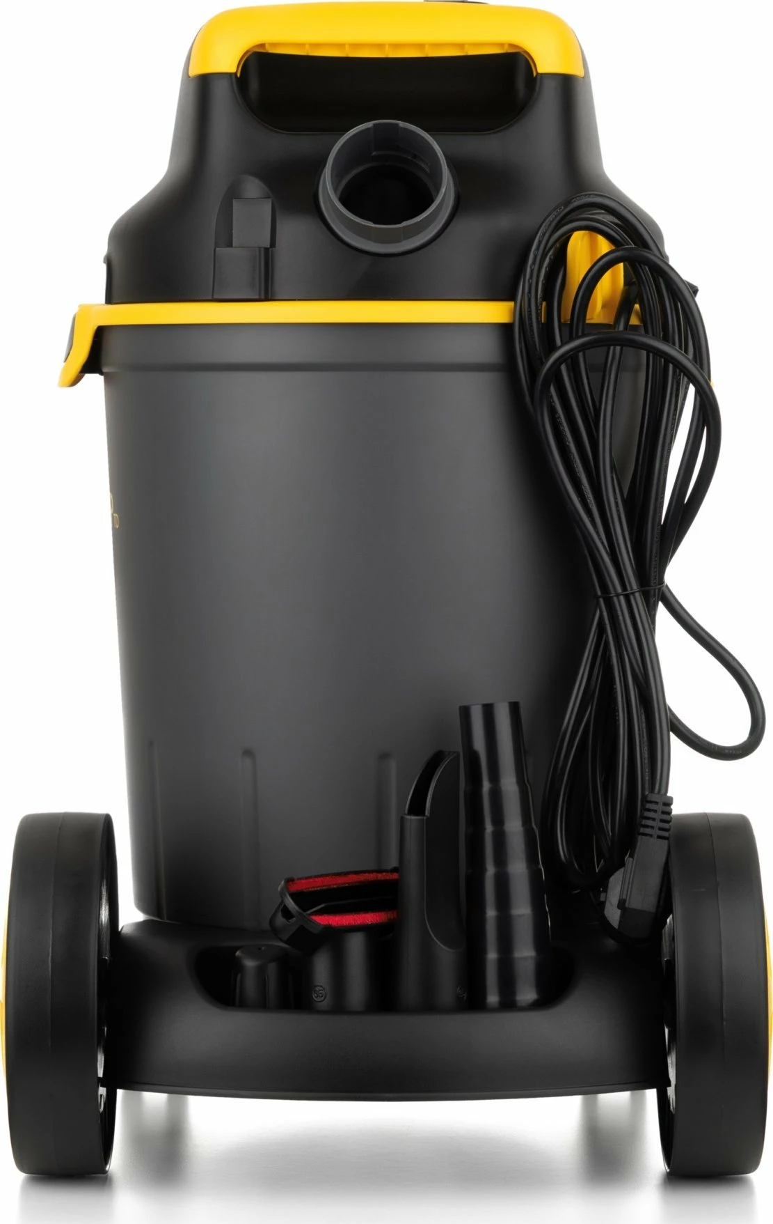 Fshesë me korrent industriale Stanley SXVC25PTDE 25L 1200W wet/dry, HEPA, prizë për vegla 2000W, funksion blower, e zezë/verdhe, set aksesorësh