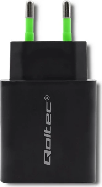 Karikues Qoltec 18W, USB typ C PD, USB QC 3.0, i zi