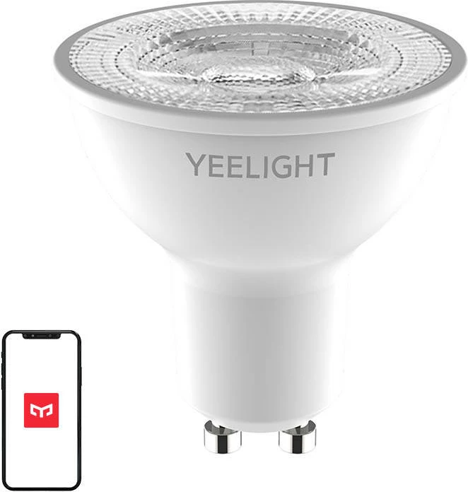 Llambë inteligjente LED Yeelight GU10, YLDP004, 4.8W, 350 lm, e zbehtëzuar, e bardhë, 1 copë