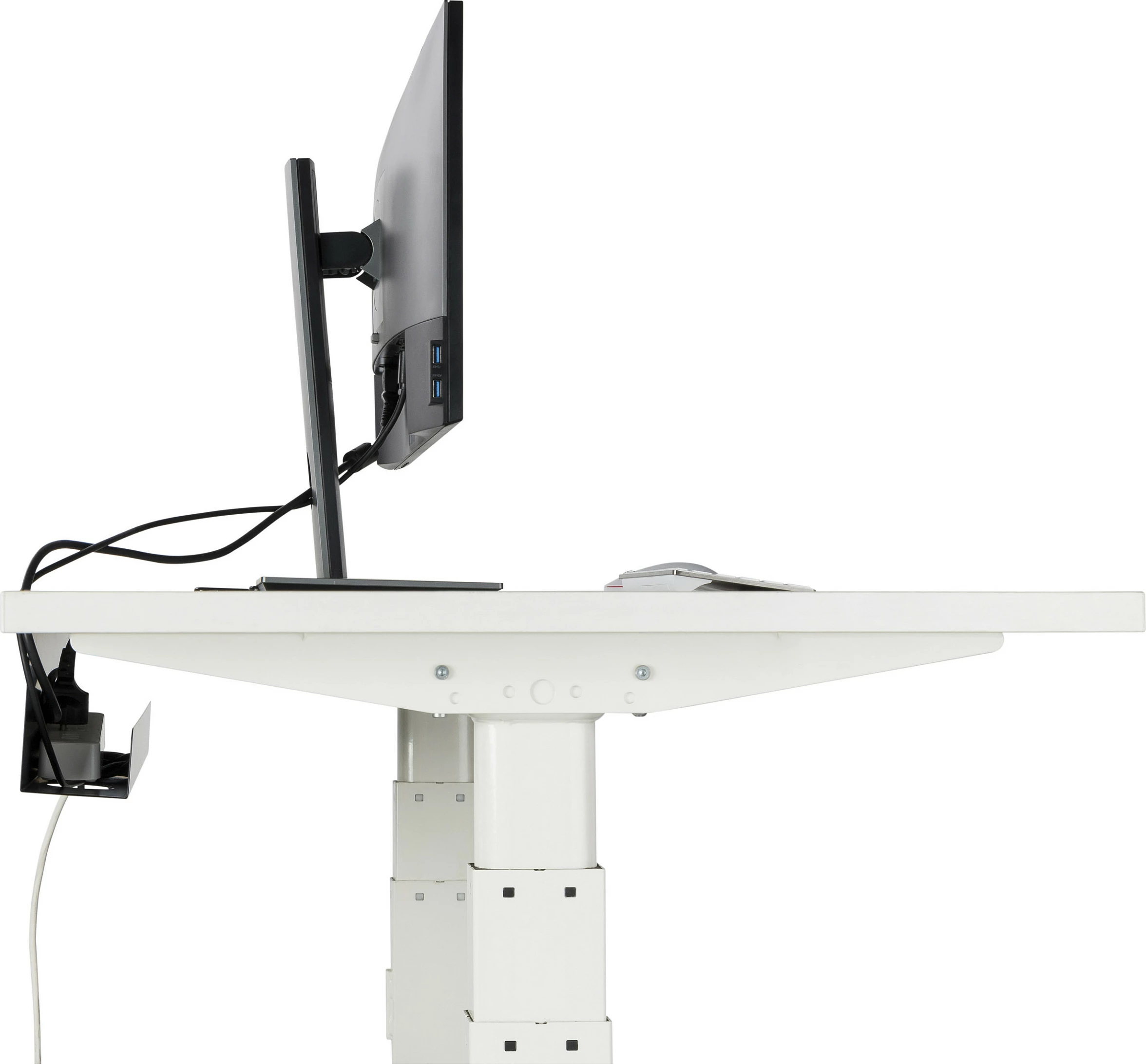 Organizues kabllosh EQUIP, tabakë kabllosh për tavolinë, 600 mm, e zezë