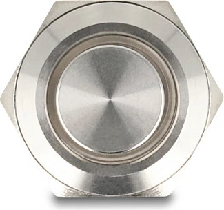 Buton shtypës DeLOCK 20984, 230 V/3 A, i ndriçueshëm, IP65, inox, argjend