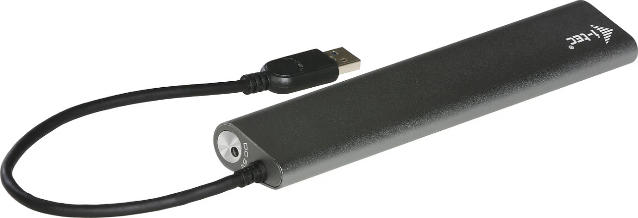 Hub USB i-tec 7 porta, metal, USB 3.0, 5Gbps, argjend