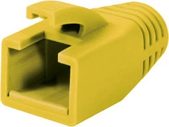 Boot për konektor RJ45 LogiLink, 8mm, 50 copë, i verdhë