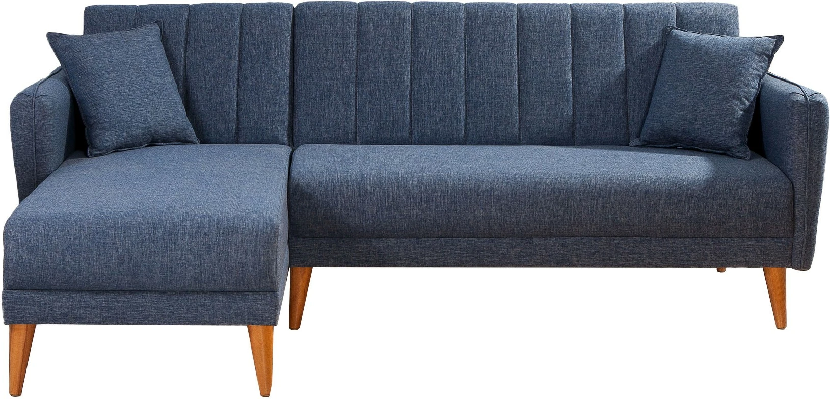 Kënd divan-krevat Atelier del Sofa, kënd majtas, ngjyrë kaltër e errët