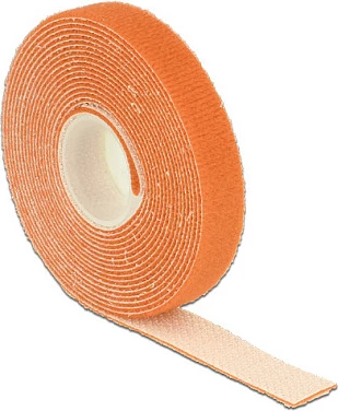 Shirit lidhës për kabllo DeLOCK 18742, velcro, 13 mm, 3 m, portokalli