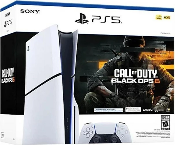 Konzolë Sony PlayStation 5 Slim Digital, 1TB SSD, me Call of Duty: Black Ops 6, Bardhë