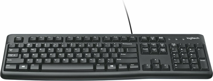 Tastierë me kabllo Logitech K120 USB, full-size, layout HRV/SLV/SRB, e zezë