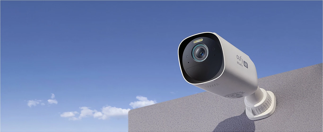 Kamerë sigurie EUFY eufyCam 3, 4K, set 2+1 me Solar, SSD 1TB, bardhë/zezë