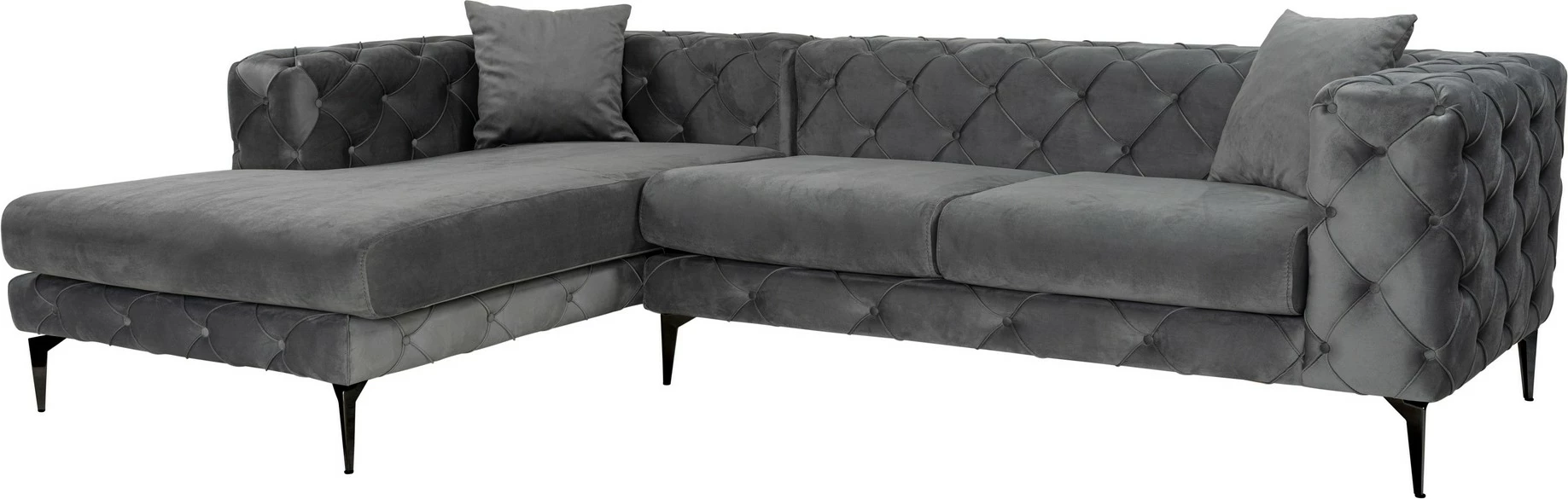 Këndare Como Eco, antracit e zezë, Atelier del Sofa, majtas