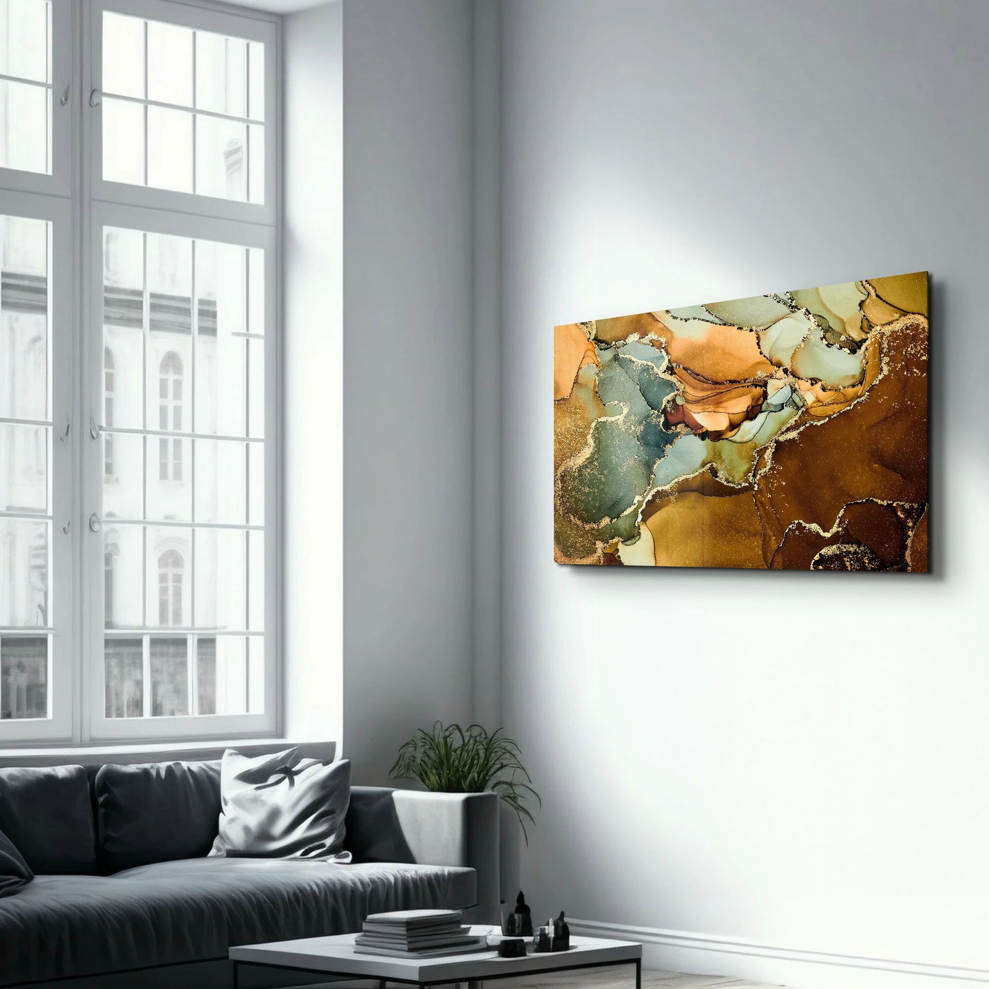 Pikturë dekorative prej xhami të temperuar, Wallity SPR-1350, 70x110cm