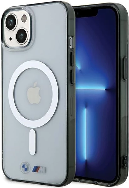 Mbështjellës BMW Silver Ring MagSafe për iPhone 15, Transparent