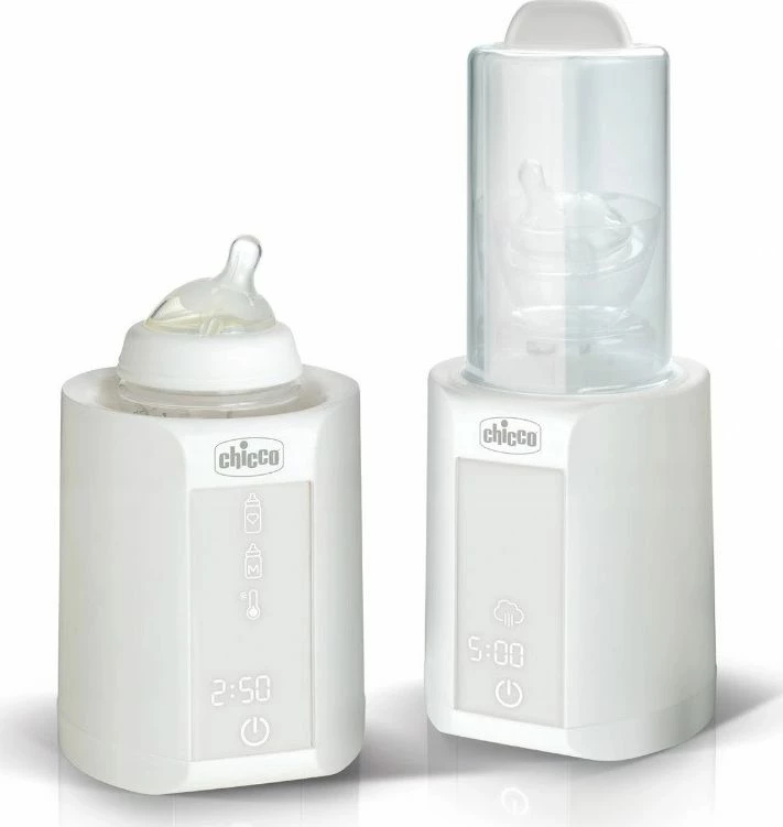 Ngrohës shisheje me sterilizator Chicco CHI000312, 1 shishe, ekran me prekje, bardhë