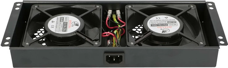 Njësi ftohëse Extralink, 2 ventilatorë, 220V, me kabllo termostati, e zezë