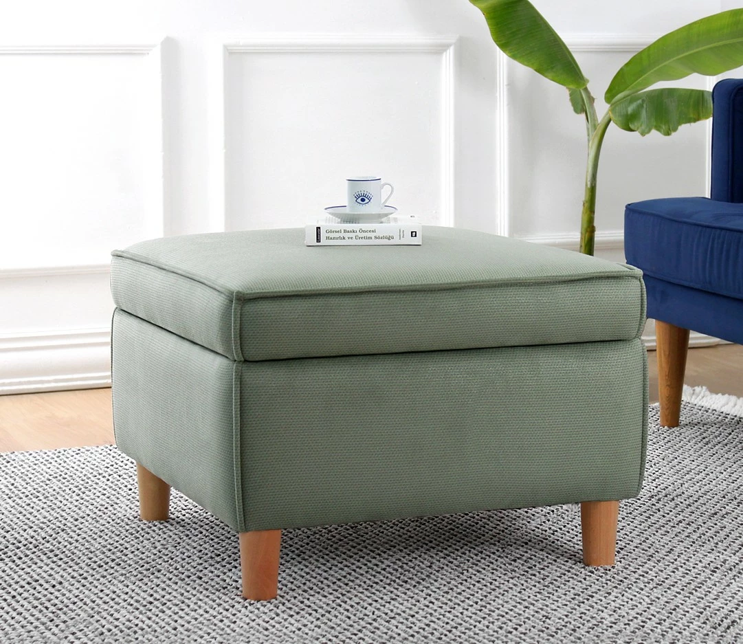 Puf Atelier del Sofa, ngjyrë e gjelbër, me hapësirë për ruajtje