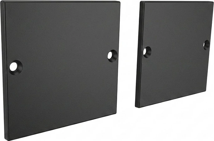 Kapak fundor Synergy21 ALU3535 për profil LED U, palë, i zi