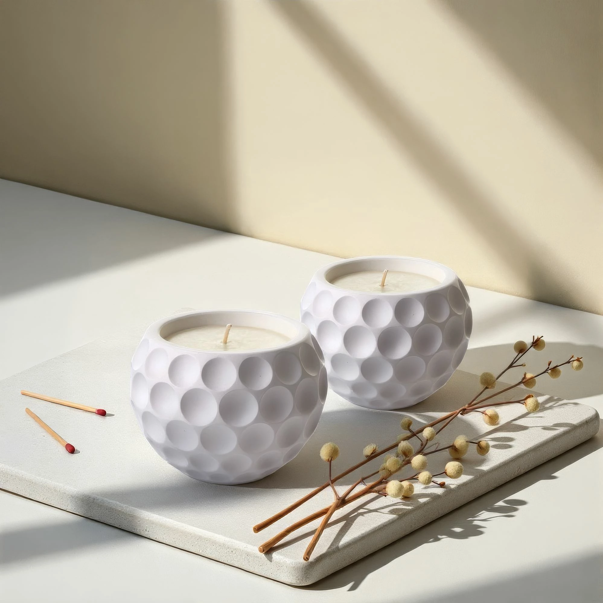 Set qirinjsh (2 copë), Evila Originals, Bubble, të bardhë