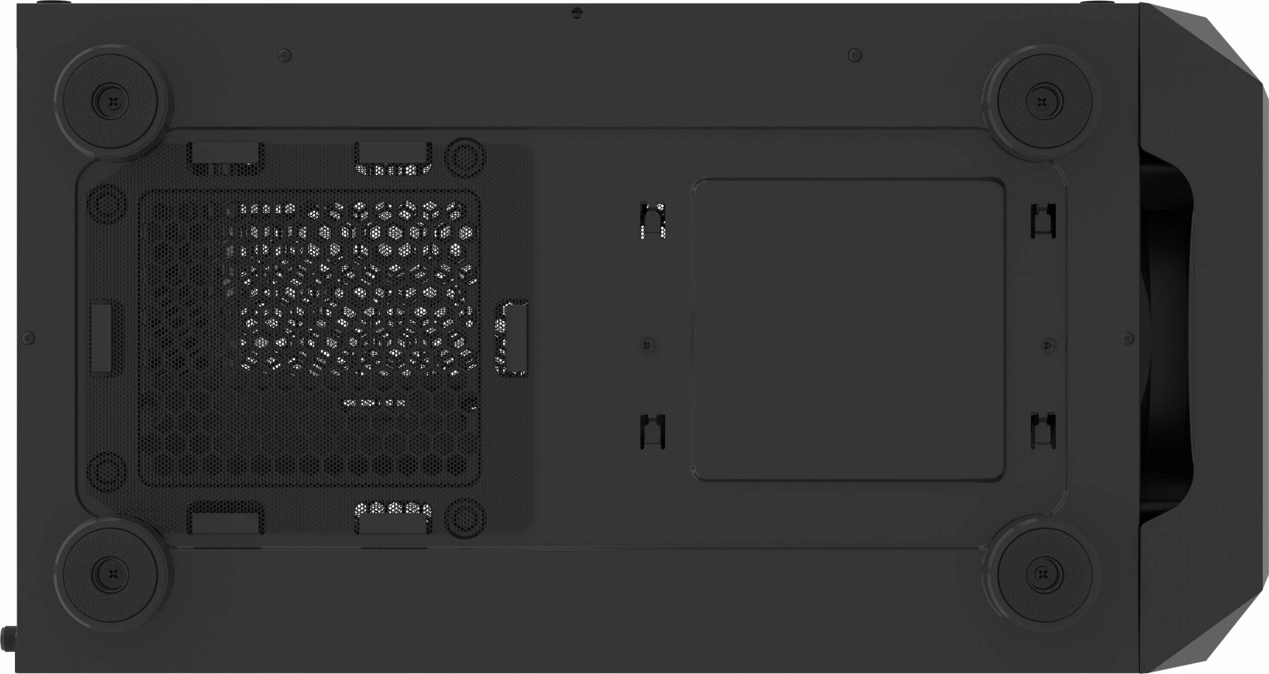 Kasë Fury Shobo SH4F (NFO-2152) Midi Tower ATX/mATX/Mini-ITX, 4x120mm PWM, tempered glass, pa PSU, e zezë