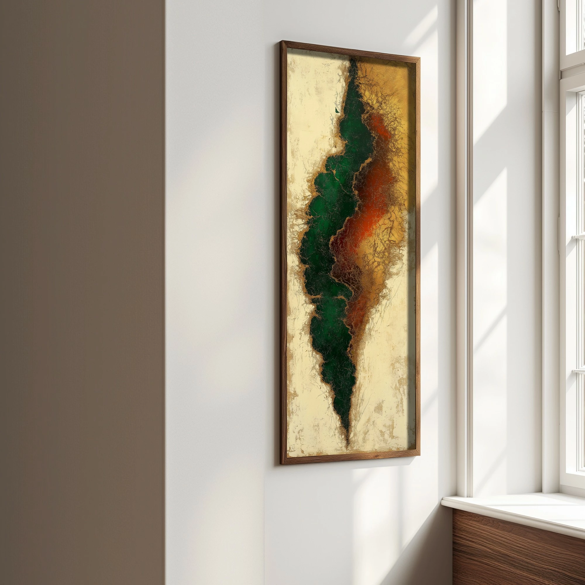 Pikturë dekorative me kornizë MDF, Wallity, EMR101, shumëngjyrëshe, 40x120x3.5cm