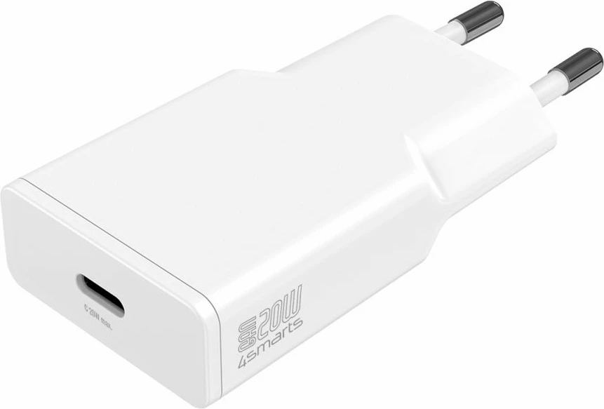 Karikues 4smarts PDPlug Slim, 20W, i bardhë