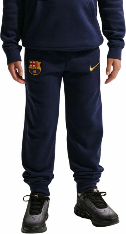 Pantallona sportive për fëmijë Nike FC Barcelona Club II3962 498, navy blue