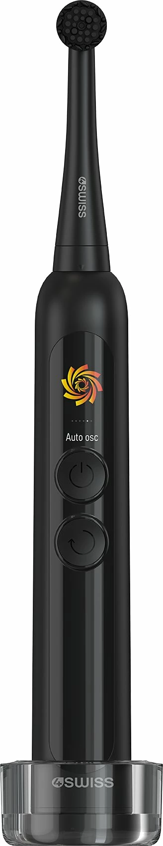 Furçë dhëmbësh elektrike 4Swiss ST216 Electrosonic Care+ 6 moda, 2 koka, LCD, IPX7, 2000 mAh, e zezë