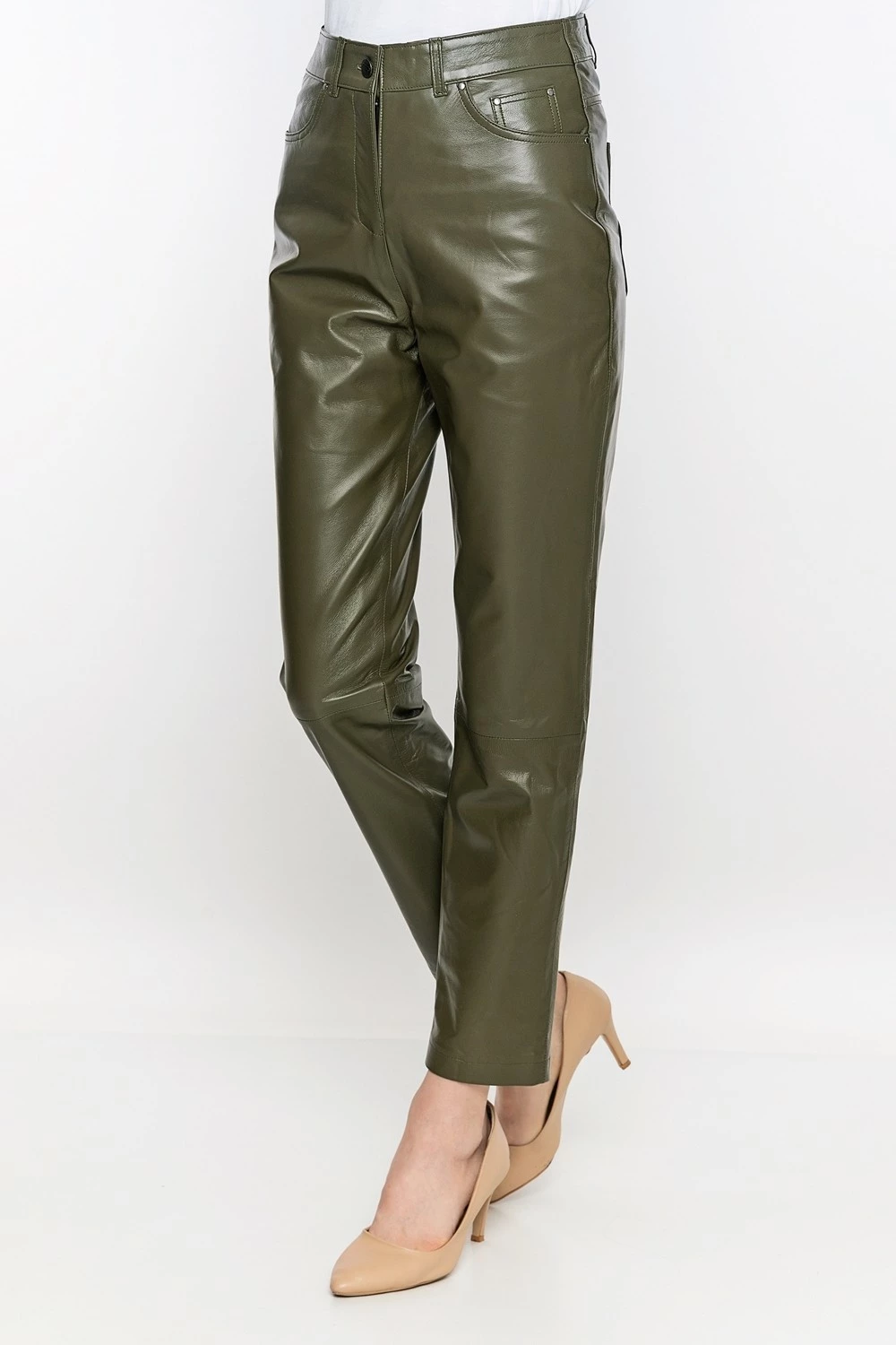 Pantallona lëkure Basics&More femra, të zeza