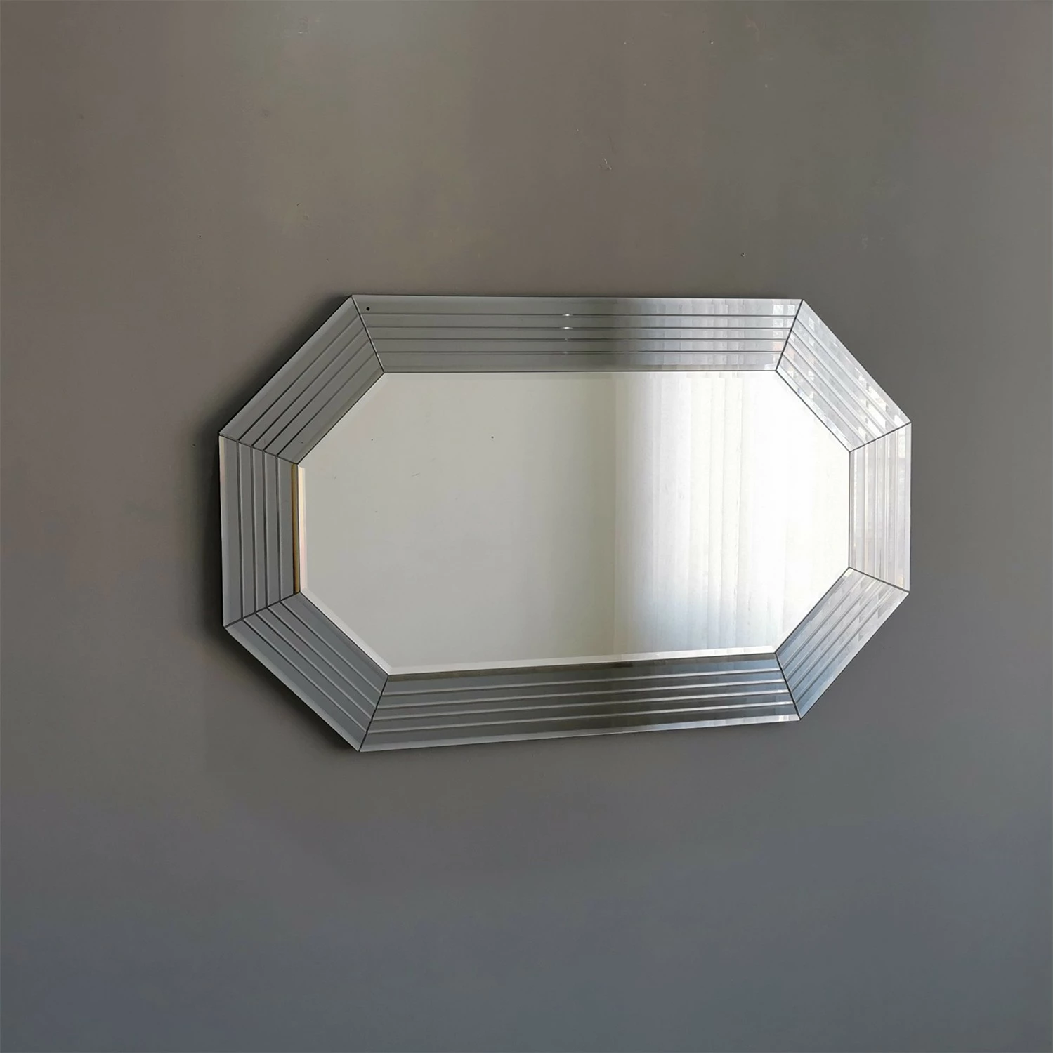Pasqyrë Hanah Home, A311Y, ngjyrë argjendi, 100x60cm