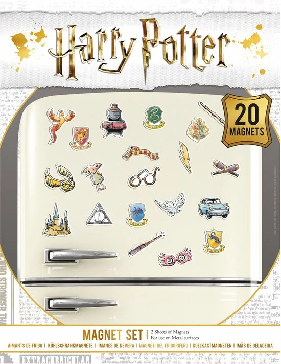 Set magnetësh Pyramid Harry Potter Whimsical, 20 copë
