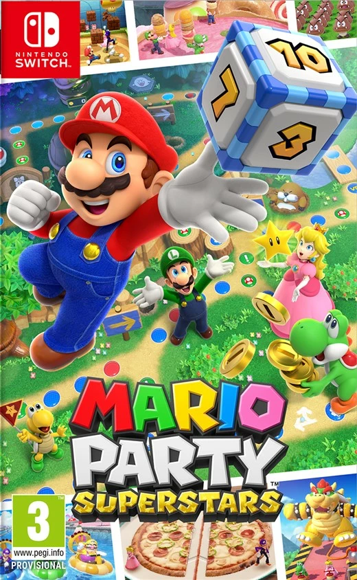 Lojë Nintendo Mario Party Superstars për Nintendo Switch, PEGI 3