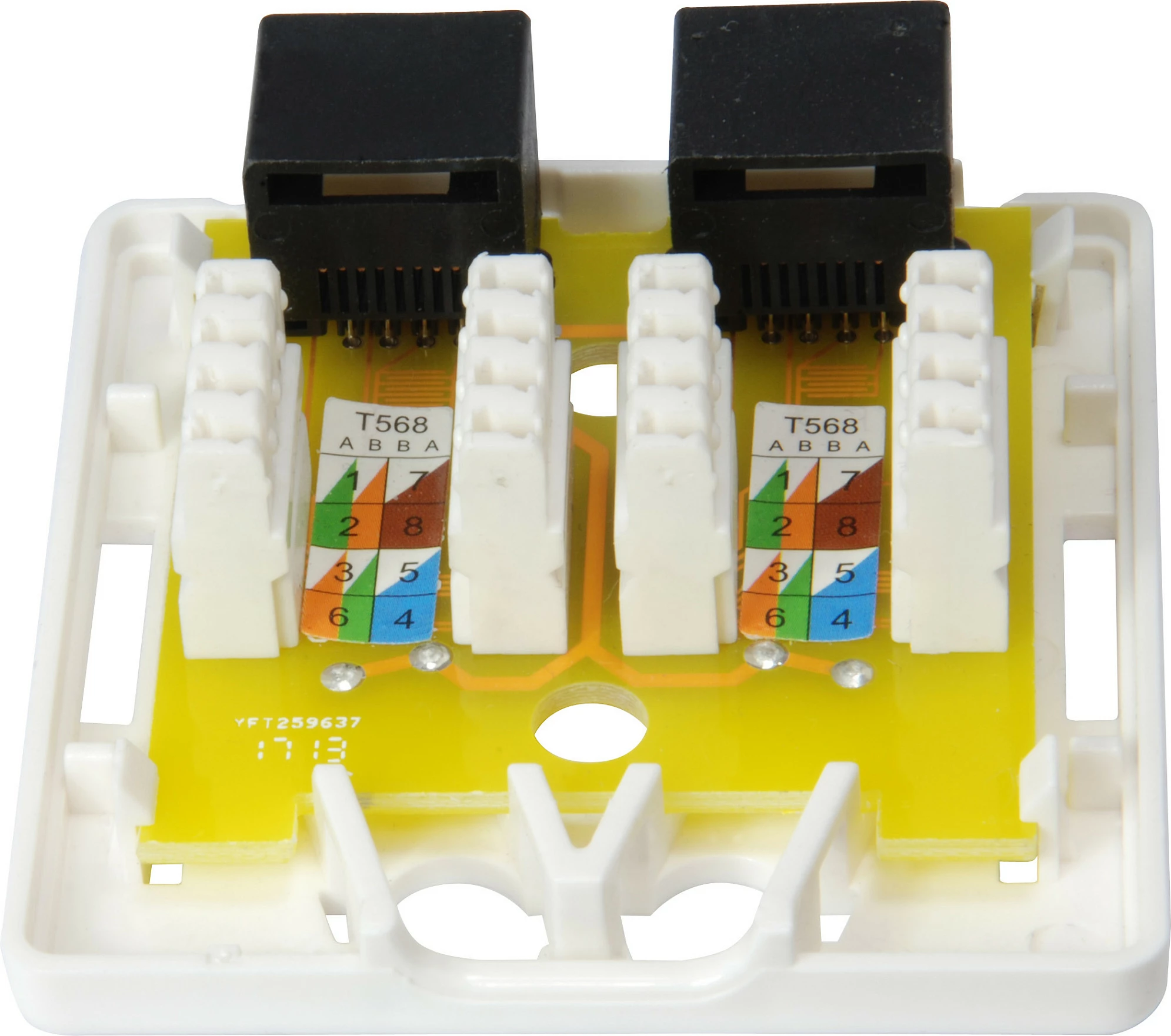 Prizë rrjeti EQUIP Cat6 2xRJ45, e bardhë