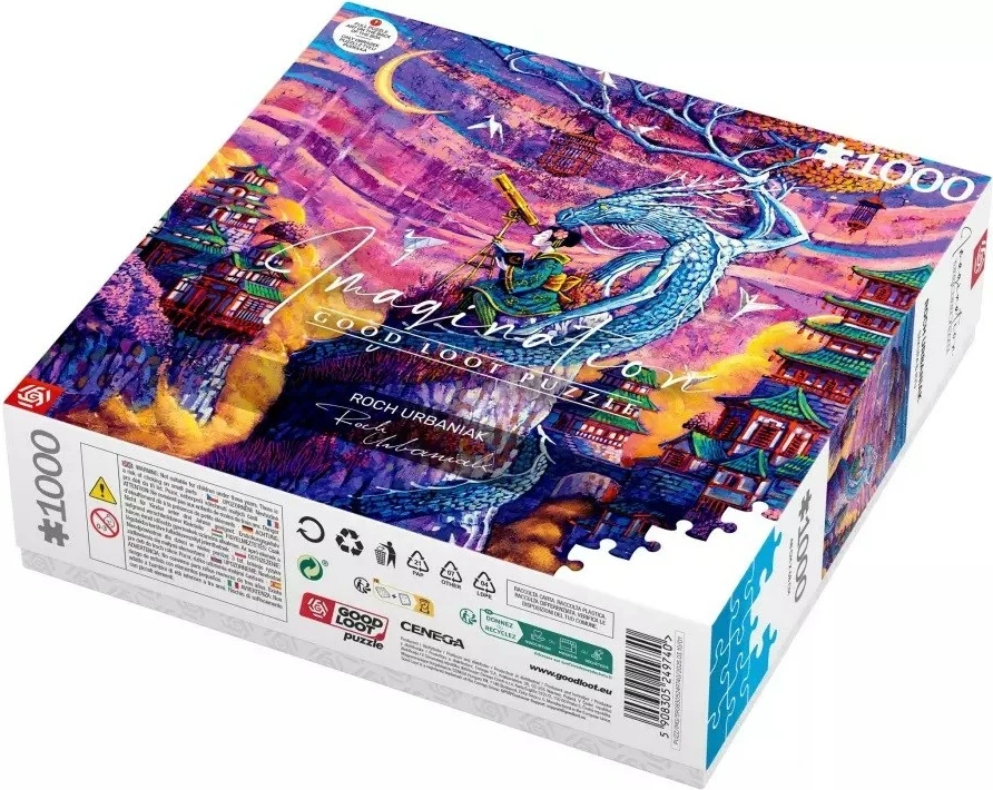 Puzzle Cenega Publishing Imagination - Roch Urbaniak: Sakura & Ryu, 1000 copë