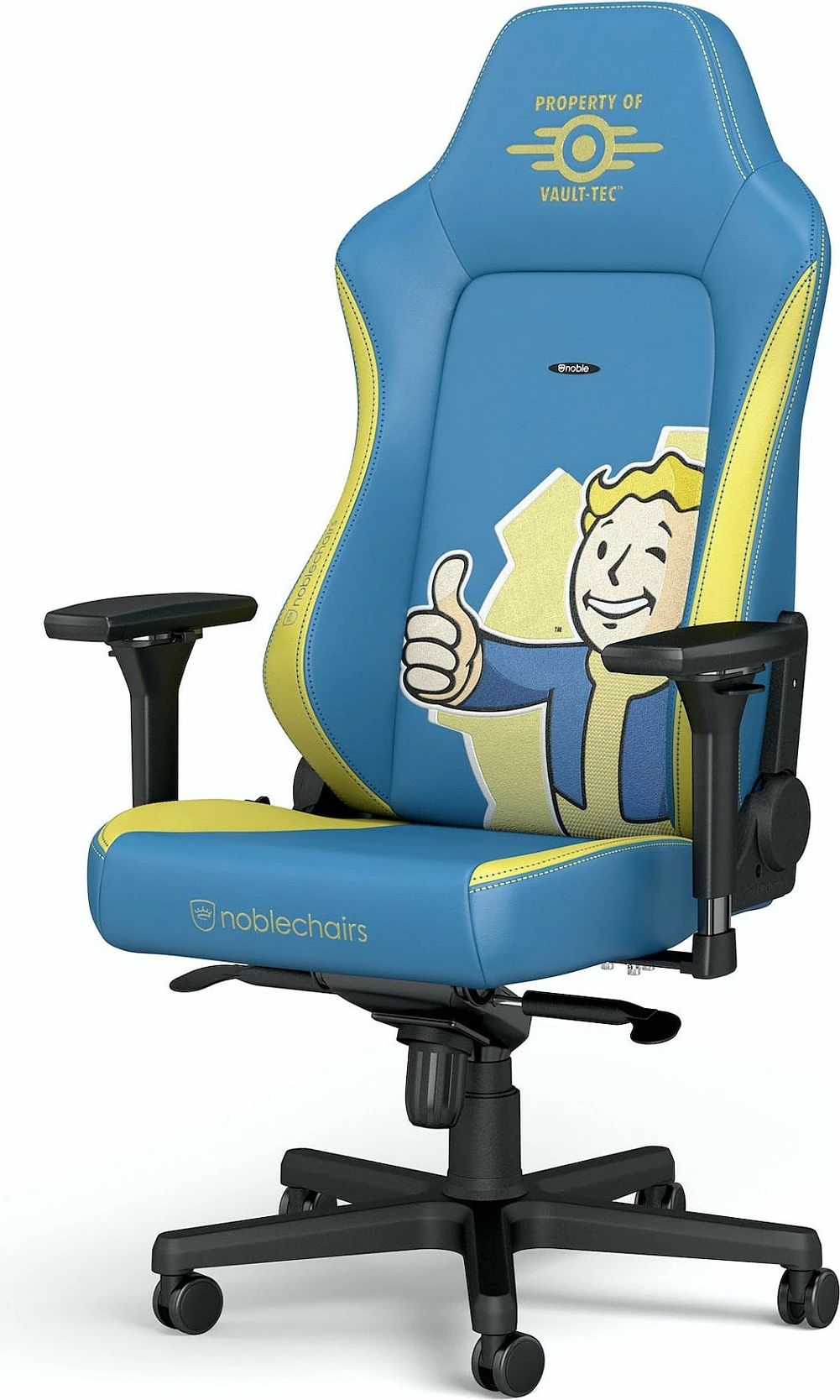 Karrige gaming noblechairs HERO, edicion Fallout Vault-Tec, blu/verdhë