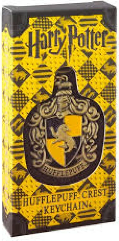 Varëse çelësash Noble Collection Harry Potter Hufflepuff Crest, metal me emalim, e verdhë/zezë, me kuti