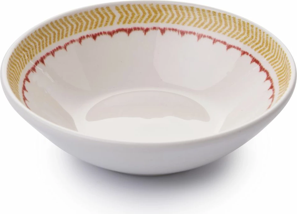 Set tasash (6 copë), Hermia Concept, Felix, ngjyrë e bardhë, e kuqe kafe, e verdhë