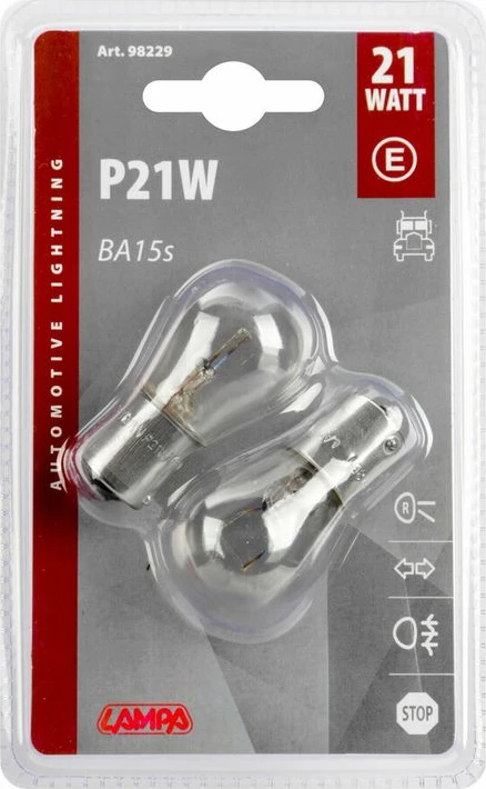 Lampa 24v 21w P21w Ba15s Blister Lampa