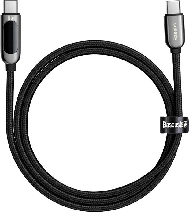 Kabllo Baseus CATSK-B01 USB-C në USB-C, 1m, 100W, e zezë