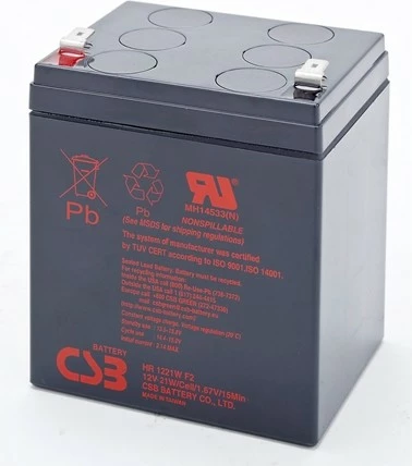 Bateri CSB HR 1221WF2, 12V, 5.1Ah, 21W, e zezë