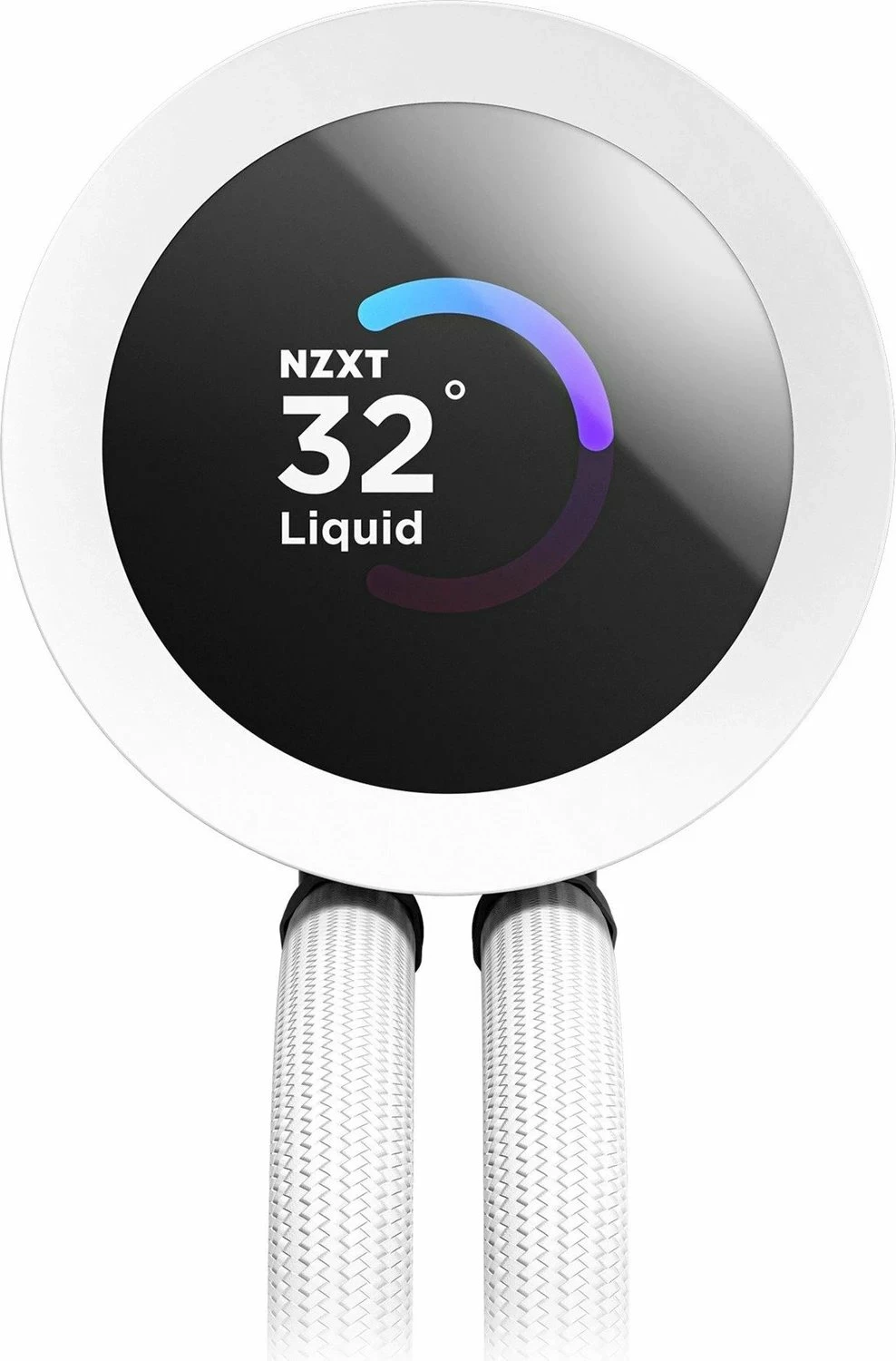 Ftohës me ujë AIO NZXT Kraken Plus 360 RGB RL-KR360-W2 360mm, LCD 1.54\", 3x120mm, e bardhë
